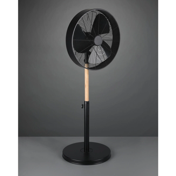 Wentylator stojący do sypialni Viking R034-32 RL Light metalowy czarny