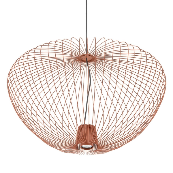 Wisząca lampa druciana PUMPKIN 11494 salonowa pomarańczowy