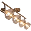 LAMPA sufitowa HOLLY 5550 Rabalux regulowana OPRAWA szklane reflektorki złote bursztynowe