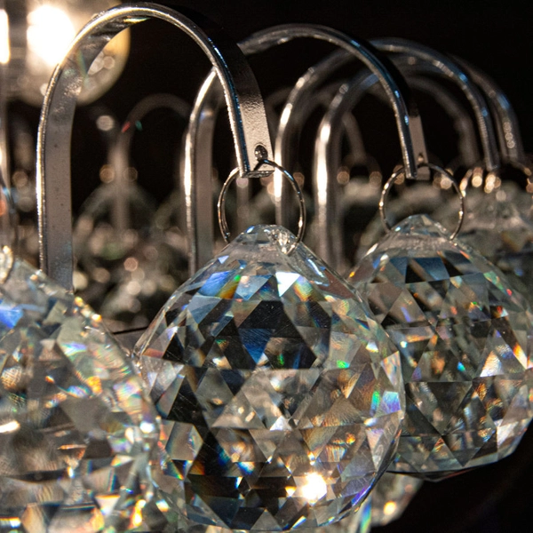 LAMPA sufitowa Monaco 6773/4 8C Elem metalowa OPRAWA crystal glamour chrom