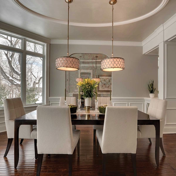 Kryształowa lampa wisząca Lucia FE-LUCIA-P-A glamour srebrna