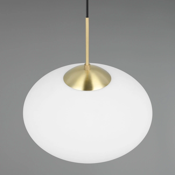 Zwis lampa salonowa FOMENTO 363190108 Trio pojedyncza bubble złoty biały