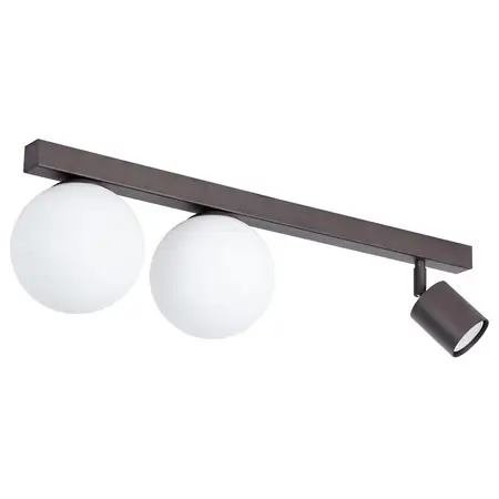 Lampa nasufitowa Tavira 41267 kule szklane tubka brązowa