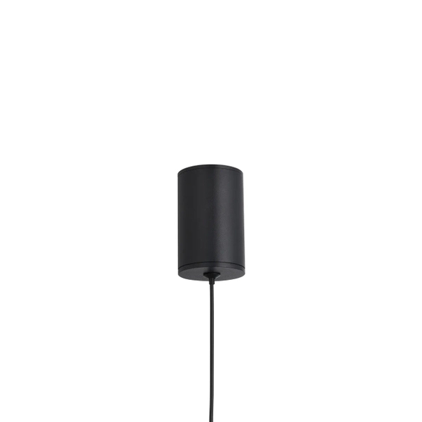 Wisząca lampa Nata PL0104-BK Yaskr LED 6W 3000K przezroczysta czarna