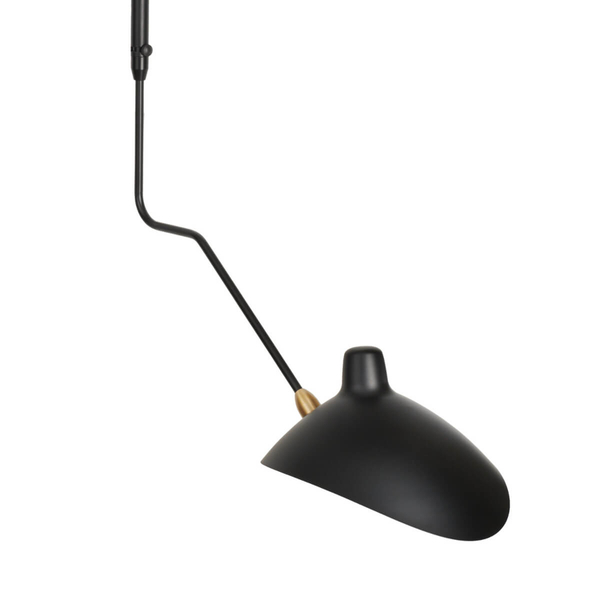 Podwójny kinkiet ścienny z regulacją CRANE W8702-S czarny