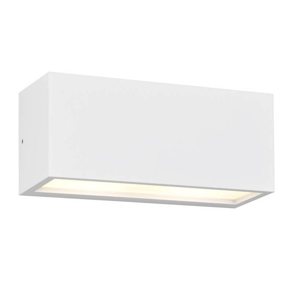 Prostokątna lampa ścienna MAYENNE 218560231 do łazienki IP44 biała