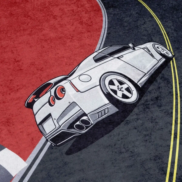 Dziecięcy dywan Formuła 323019 auta samochody czarne czerwone