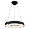 LAMPA wisząca GIULIA 5304-840RP-BK-3 Italux metalowa OPRAWA okrągła LED 40W 3000K zwis pierścień ring czarny