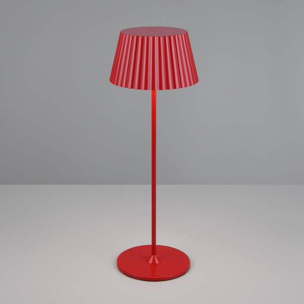 Lampka na taras metalowa Suarez R57706110 LED 2W 3000K IP44 czerwona