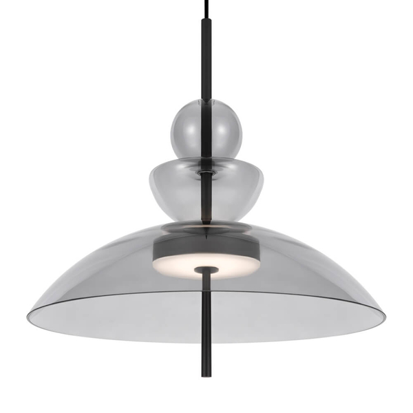 Wisząca lampa kopuła Bangkok MOD185PL-L11B3K3 LED 12W 3000K czarny szary