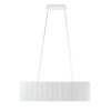 Ryflowana lampa wisząca MAZAYA biała MSE1501100607 1xLED 71,5W nad stół
