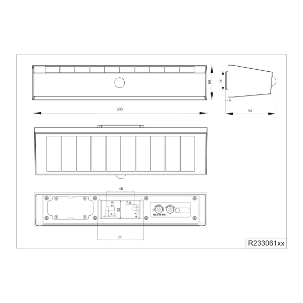 Kinkiet zewnętrzny z czujnikiem SILVES R23306102 LED 6W 4000K IP44 czarny