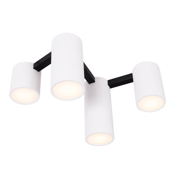 Jadalniana lampa sufitowa Laxer C0228 Maxlight nad stół metal biały czarny