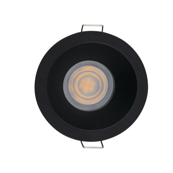 Podtynkowa lampa okrągła Charlie 8367 czarne oczko IP54 łazienkowe