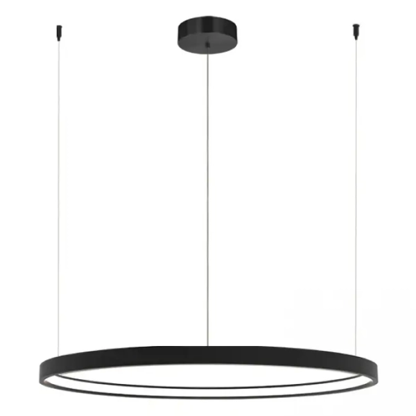 Nowoczesny żyrandol wiszący 23033 LED 28W 3000K pierścień czarny