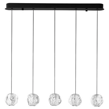 Ledowa lampa zwis CHEPEN LE44644 25W 3000K wielopunktowa czarny chrom