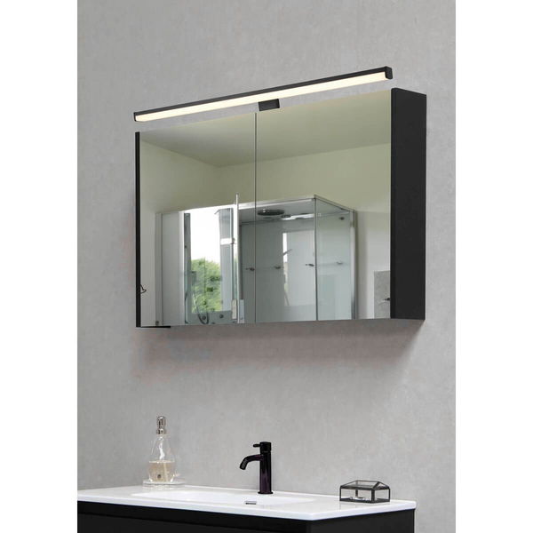 Ścienny kinkiet LINO 284116032 LED 11W 3000K IP44 do łazienki czarny