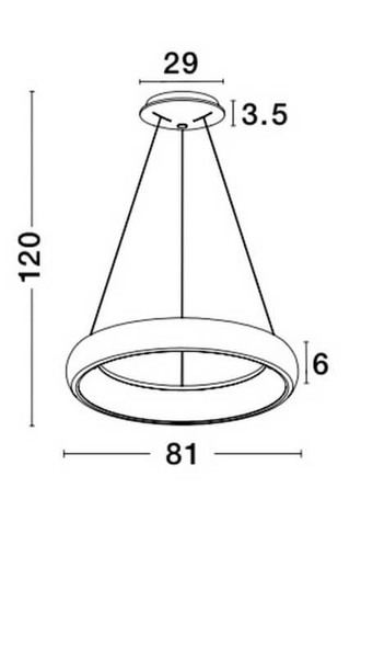 Kuchenna lampa wisząca Tolu nad wyspę LED 80W brązowa