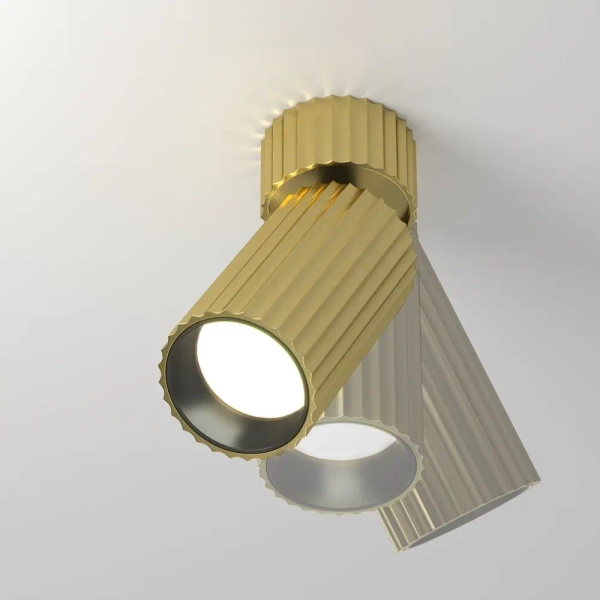 Regulowana lampa sufitowa Calipso C108CL-01-GU10-BS tubka mosiądz