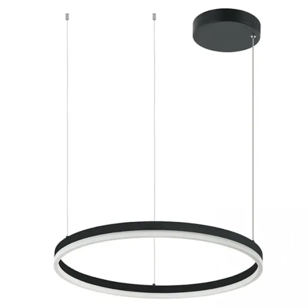 Wisząca lampa ring 20260 LED 43W 3000K do salonu czarny