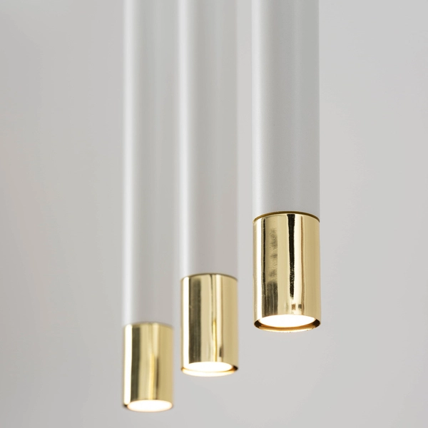 Pokojowa kaskada wisząca Sopel Grand 33391 nowoczesna biała złota