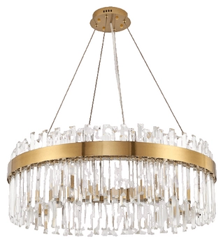 Wisząca lampa jadalniana Lux CGLUXWIS80 Copel LED 50W 3000K crystal mosiądz