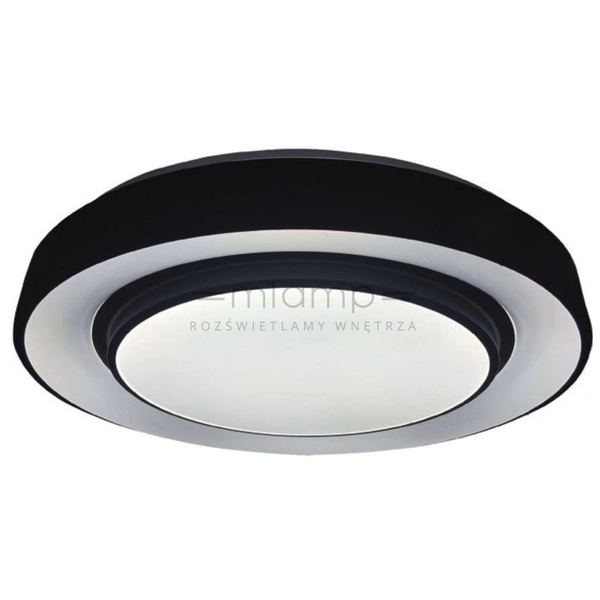 Plafon LAMPA sufitowa NAOMI ML6406 Milagro okrągła OPRAWA metalowa LED 24W 3000K - 6000K RGB gwiezdny efekt czarna