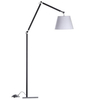 Podłogowa lampa abażurowa Zyta AZ1849+AZ2602 Azzardo salonu czarna biała