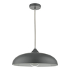 Metalowa lampa wisząca Kaelan KAE0137 kopułowa szara