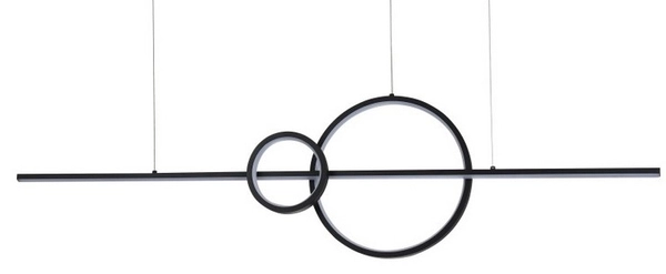 Lampa wisząca okręgi Sara AZ5259 LED 35W metalowa czarna