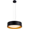 LAMPA wisząca VERO 10451302 Kaspa okrągła OPRAWA metalowy zwis czarny