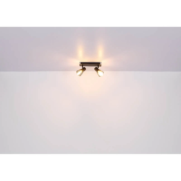 Sufitowa lampa ruchoma Claude 54307-2 czarna przydymiona