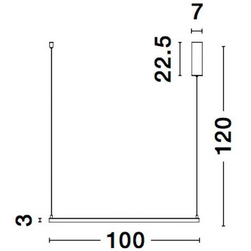 Minimalistyczna LAMPA wisząca JAEN LE41426 Luces Exclusivas metalowa OPRAWA ściemnialny ZWIS LED 50W 3000K kwadratowy czarny