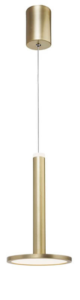Wisząca lampa pokojowa Esquel do przedpokoju LED 11W 3000K złota