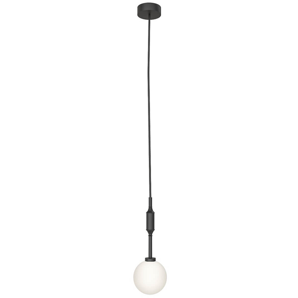 Wisząca lampa czarna biała Ero I okrągły zwis nad wyspę