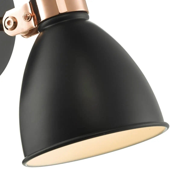 Industrialna lampa ścienna Frederick FRE0722 do przedpokoju czarny