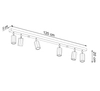 Drewniana lampa sufitowa SL.1032 ekologiczny spot do salonu