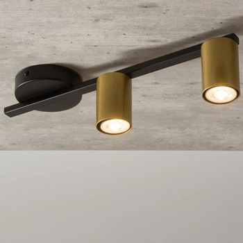 Nowoczesna lampa sufitowa Sky nad łóżko czarna złota