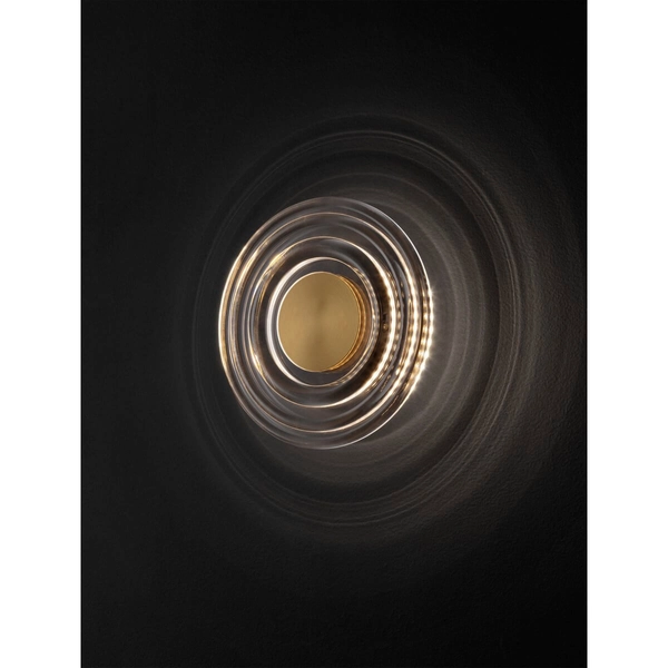 Ledowy kinkiet ścienny VARAS LE44366 LED 5W 3000K okrągły złoty