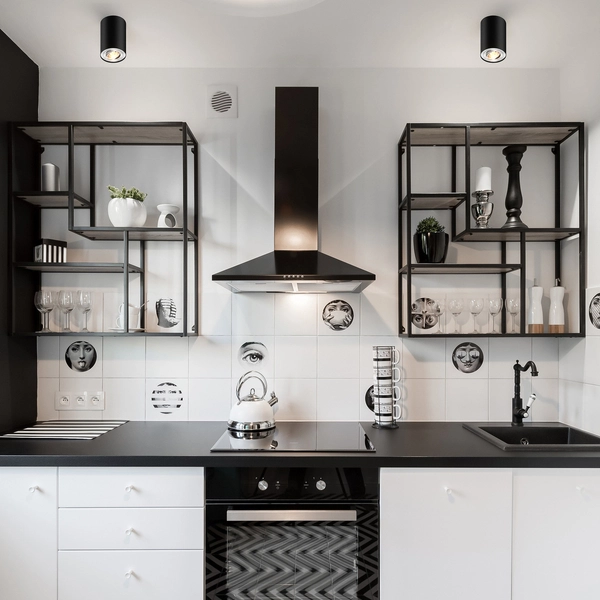 Metalowy downlight do salonu Rondoo 89201-N Zumaline okrągłe oczko czarne