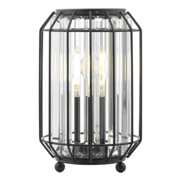 Loftowa lampa stołowa Naeva NAE4222 kryształowa czarna