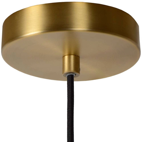 LAMPA wisząca MALOTO  45386/20/33 Lucide loftowa OPRAWA szklany zwis zielony mosiądz