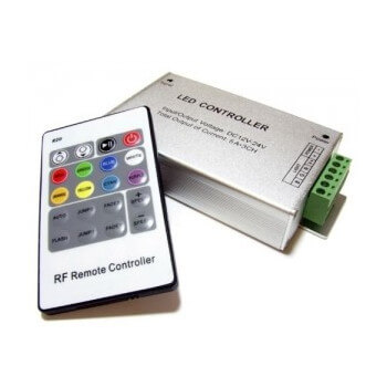 Sterownik RGB z pilotem radiowym EKST1802 Eko-light metalowy srebrny