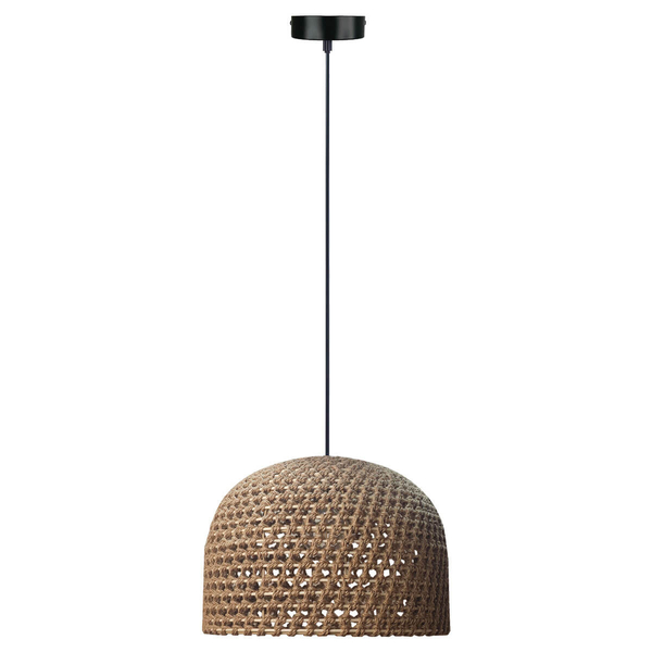 Kopułowa lampa wisząca Kanso LP-2025/1P 50 cm drewniana japandi brązowa