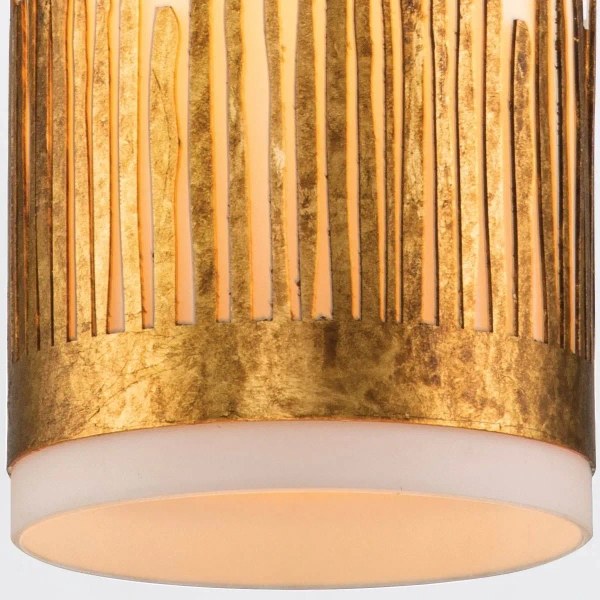 Podłużna zwisająca lampa Sawgrass QN-SAWGRASS-MP-DG-O szklana złota