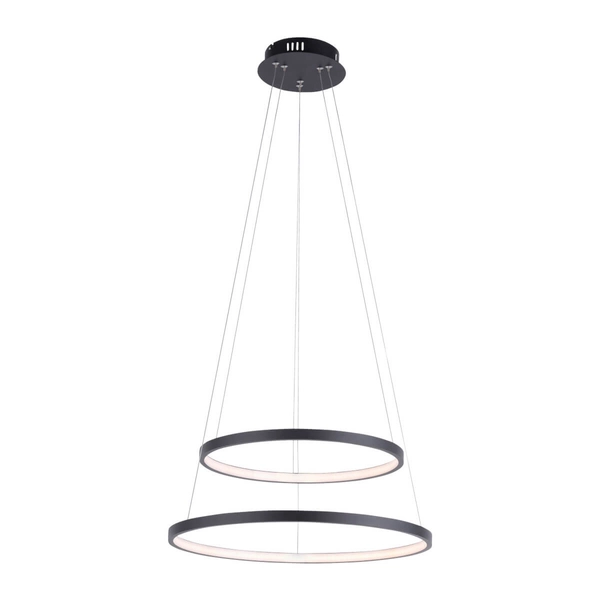 Podwójna lampa zawieszana Circle 11525-13 Just Light LED 46W 3000K antracyt