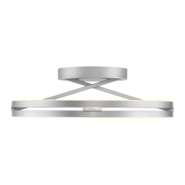 Sufitowa lampa na pilot PURE E-LOOP srebrna 6552-95 1xLED 20W 2700-5000K zmienna barwa
