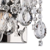 LAMPA ścienna VEN K-E 1380/2 kryształowa OPRAWA kinkiet LED 9W 4000K glamour przezroczysty
