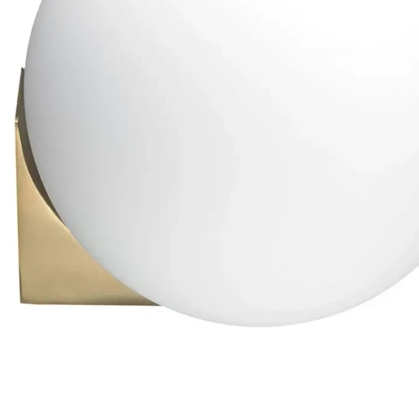 Kinkiet ścienny Dot ST-10560-W1 Step kula szklana ball biała złota