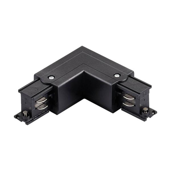 Łącznik-L do szyn 3-fazowych prawy 327840 metalowy czarny